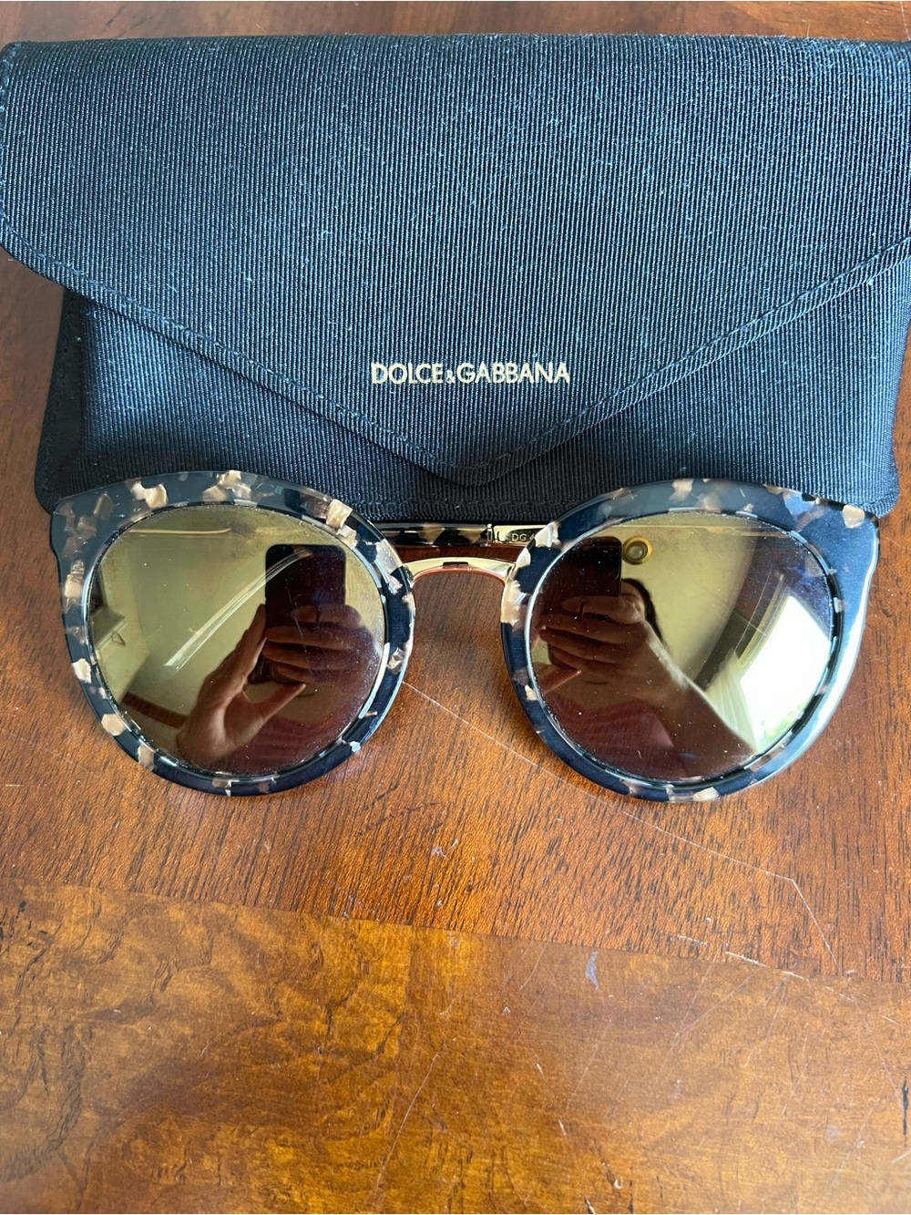 GUC Dolce & Gabbana DG4268 Havana Gold Sunglasses